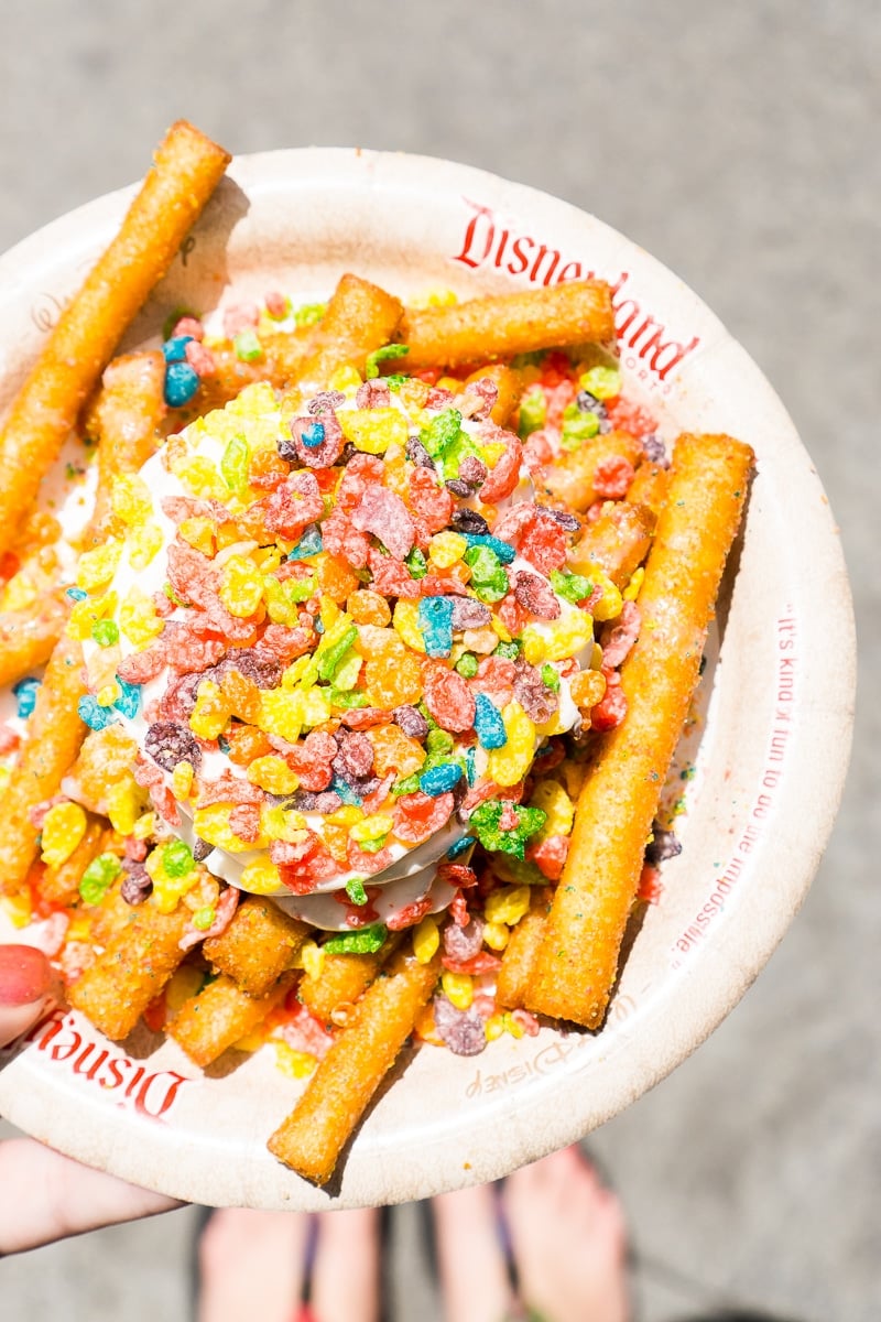 The funnel cake fries are one of the more popular Pixar Fest food items