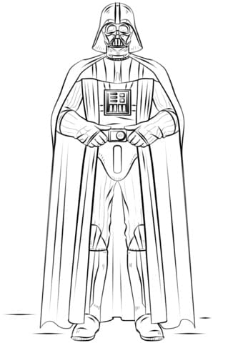 Darth Vader Star Wars coloring pages to print