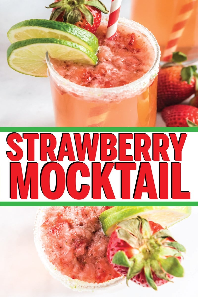 This strawberry citrus mocktail is one of the best non alcoholic drink recipes ever! It’s simple to make and perfect for a summer party, for a pregnancy baby shower drink, or for an easy fun drink for kids! Tons of other great mocktail recipes that are perfect for teens too!