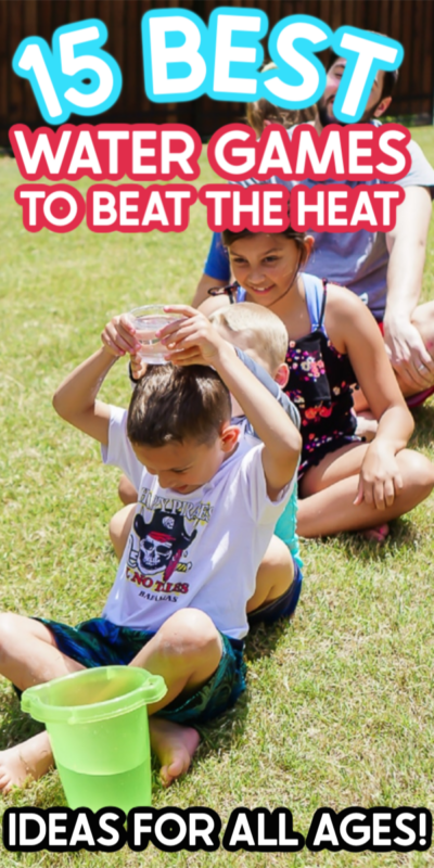 Kids playing water games