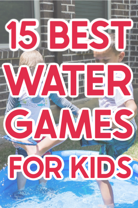 Kids playing water games