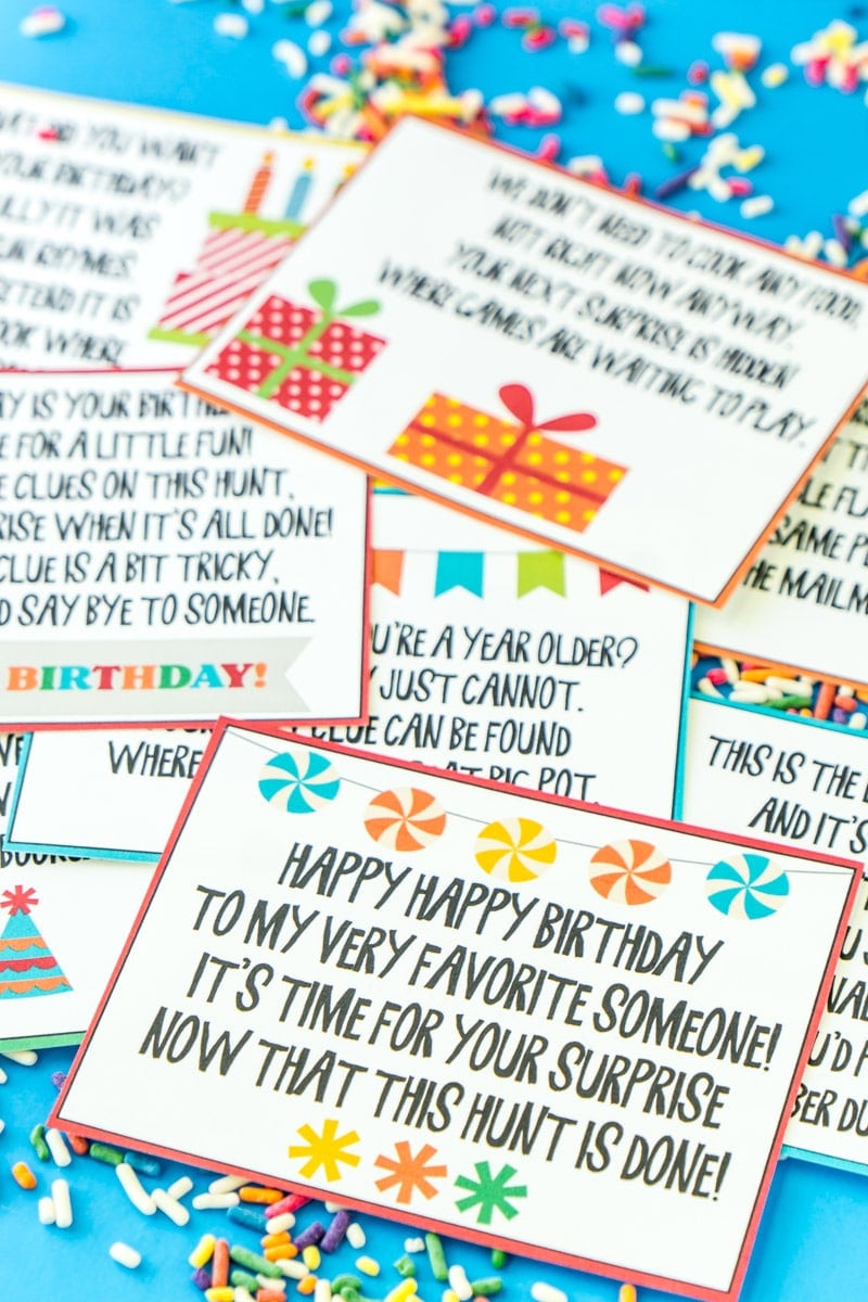 Birthday Scavenger Hunt App