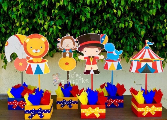 Cute circus party centerpieces you can make