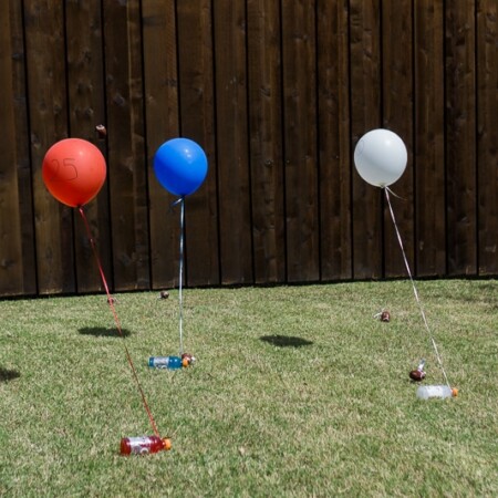 Balloon down, one of the most fun outdoor party games