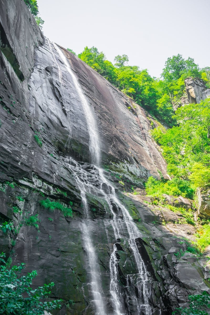 Waterfalls on the Chimney Rock State Park trail