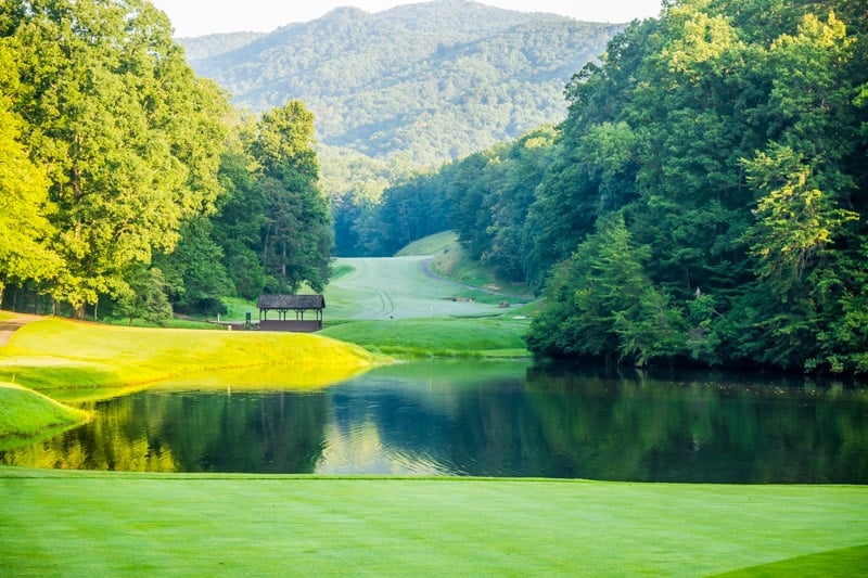 A gorgeous view of the Bald Mountain golf course