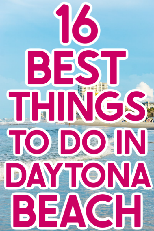 Daytona Beach picture with text for Pinterest