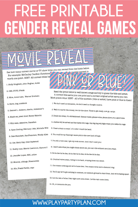 12 of the Best Gender Reveal Party Games Ever - Play Party Plan