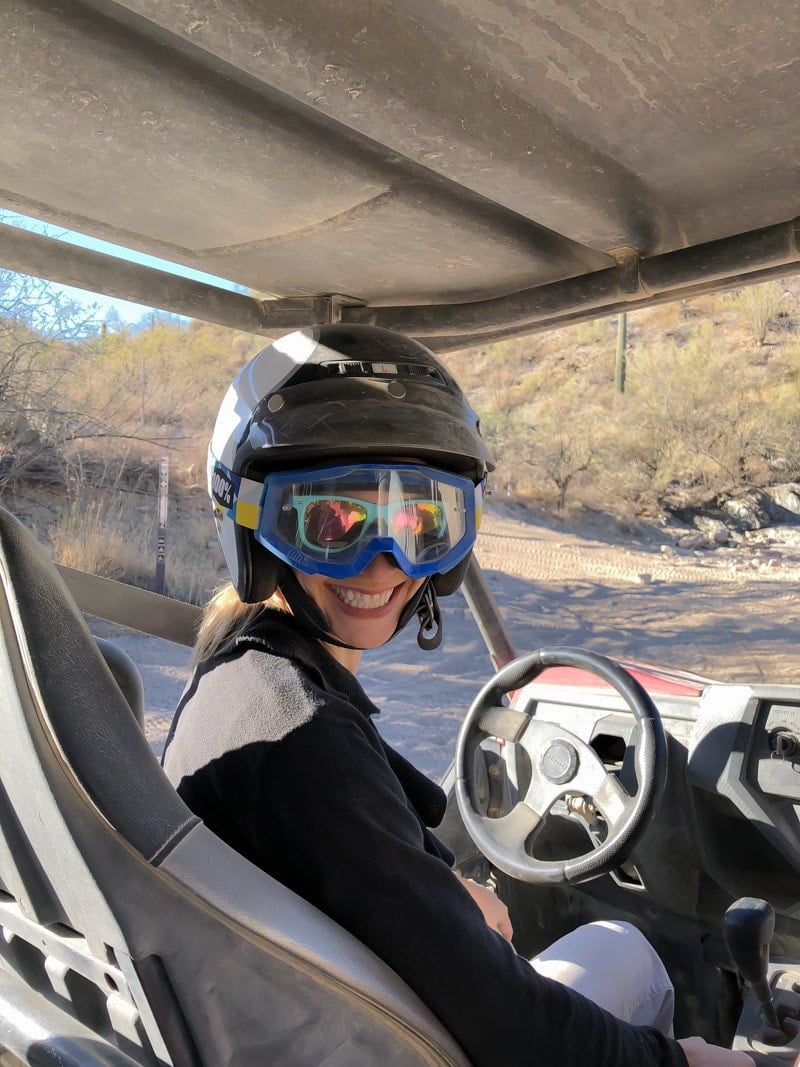 Getting ready for a UTV tour in the desert with Outdoor Adventure Fun