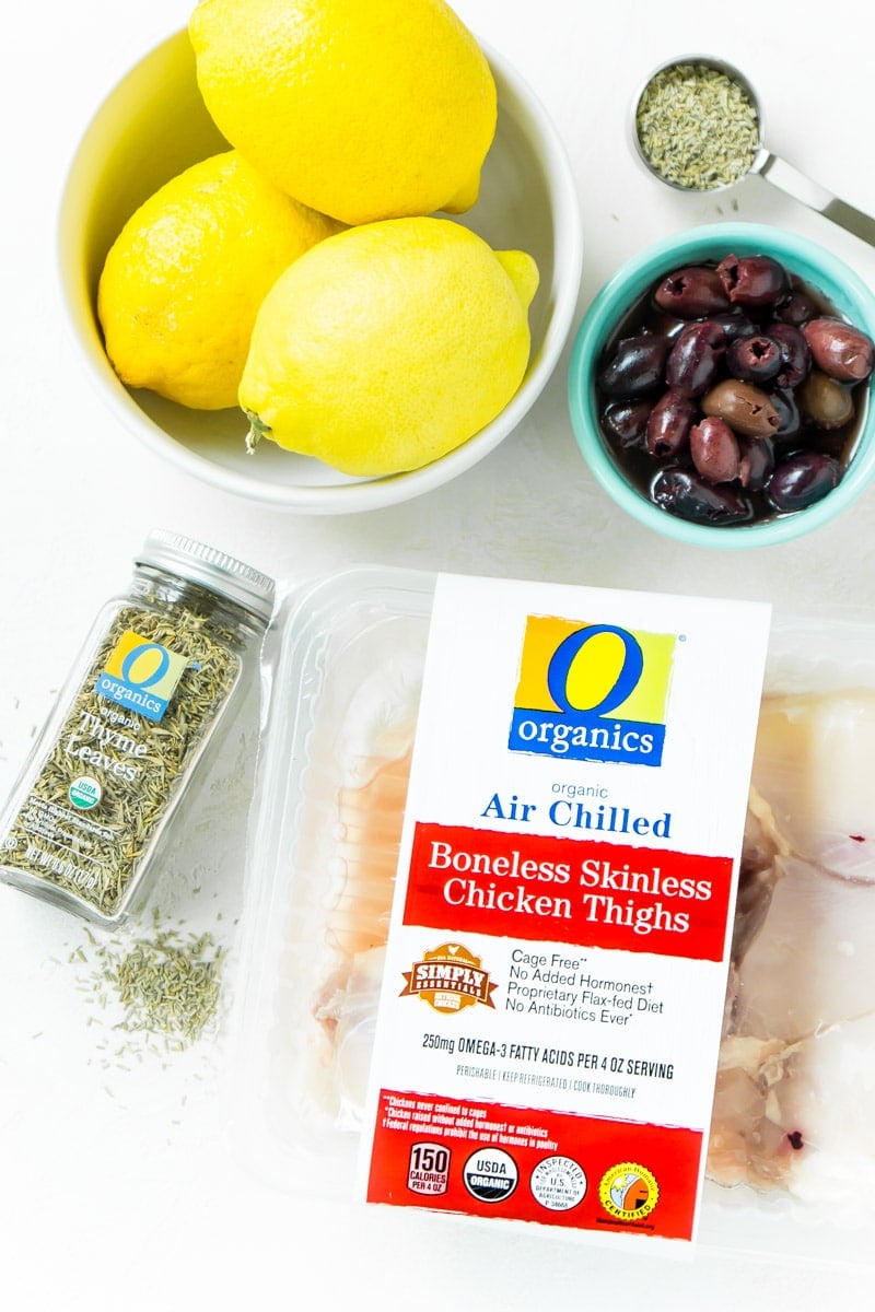 Ingredients to make Greek lemon chicken