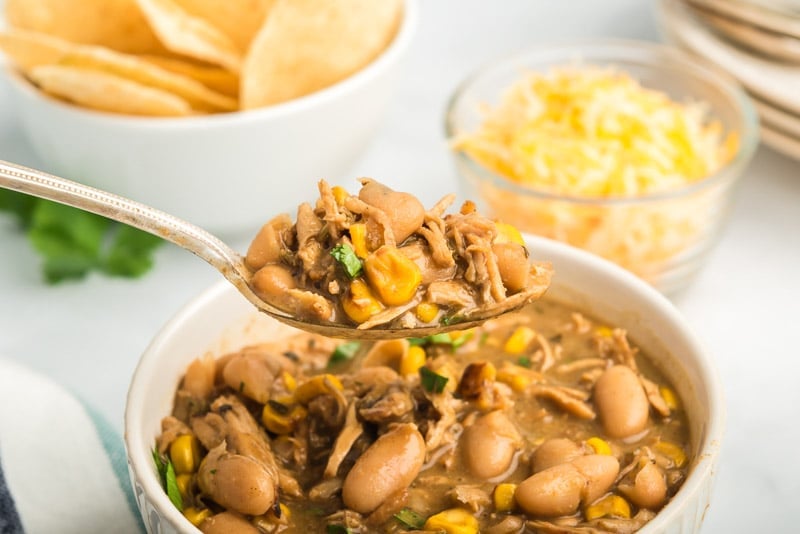 Spoonful of white bean chicken chili