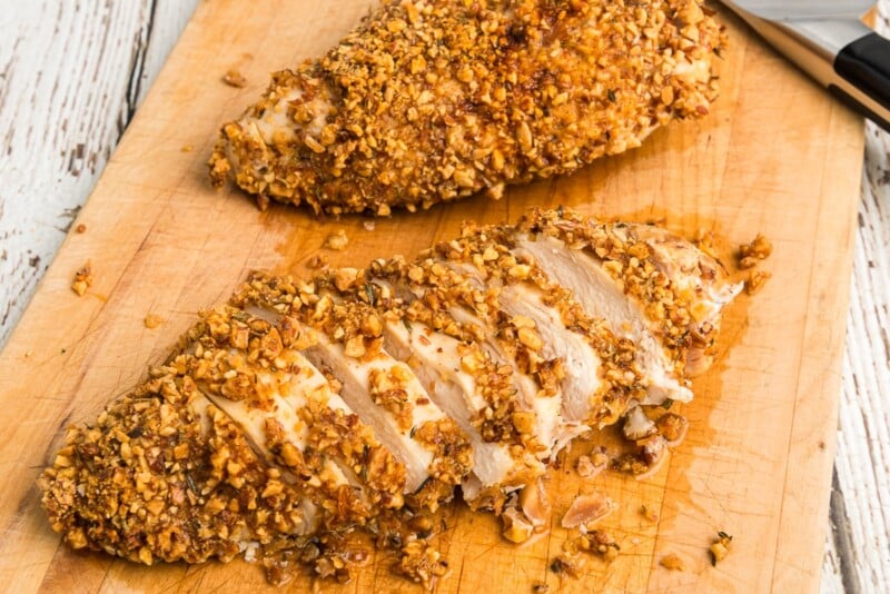 Cut up almond chicken