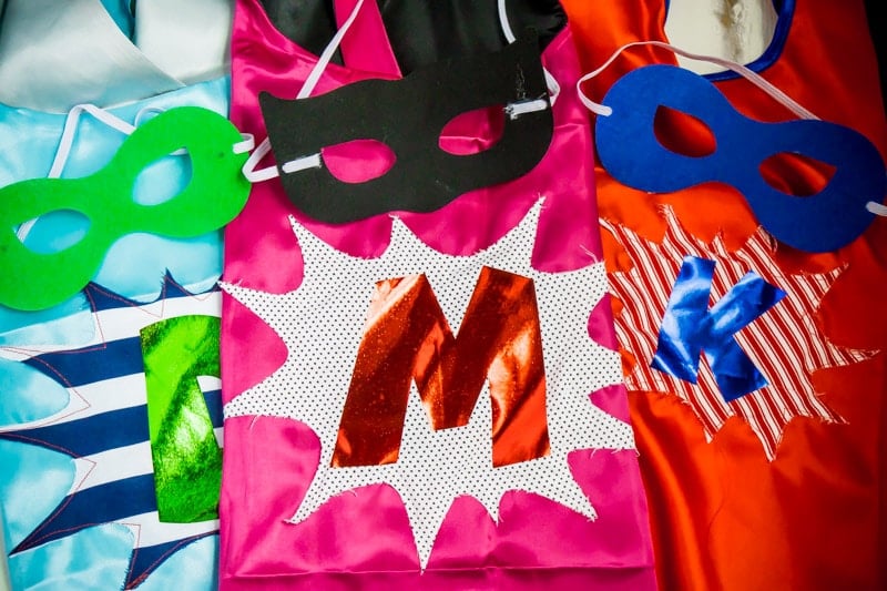 DIY superhero masks and capes for the cutest family DIY superhero costume