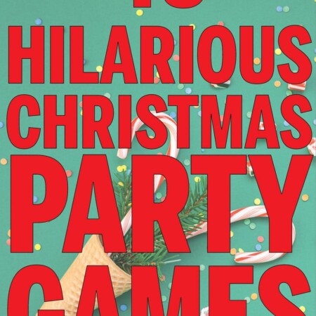 Hilarious Christmas party games for all ages and occasions! Minute to win it games, funny gift exchange ideas, games for kids, and even games for a work party! Perfect for groups and office Christmas parties!