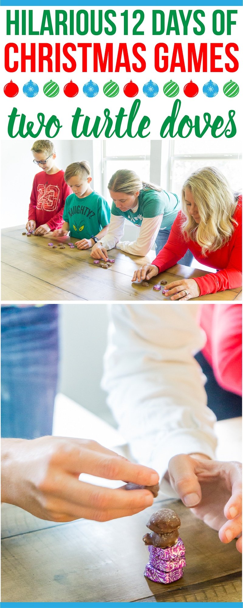 Two turtle doves is one of the most fun family Christmas games