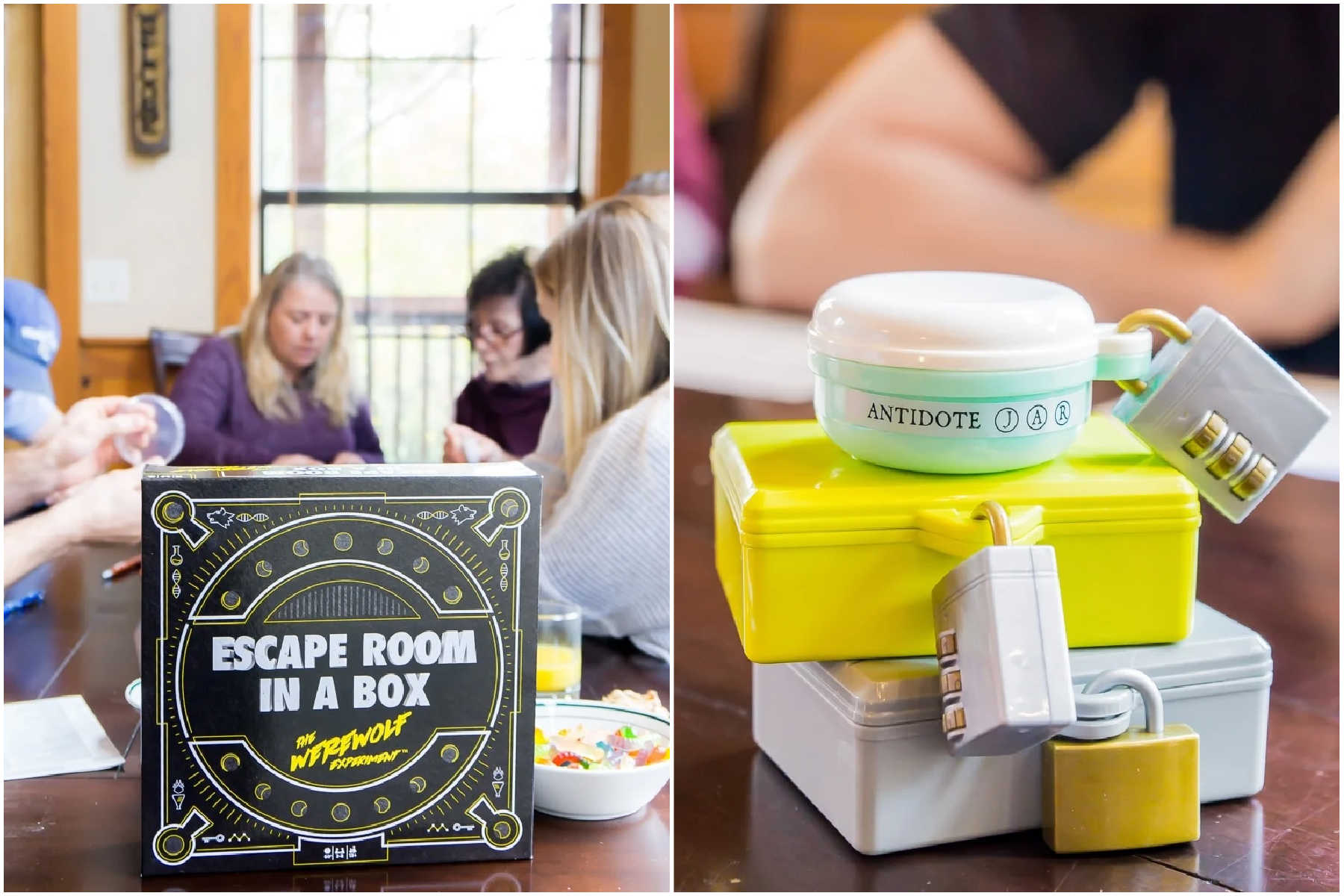 image showing escape room in a box and the locks it comes with