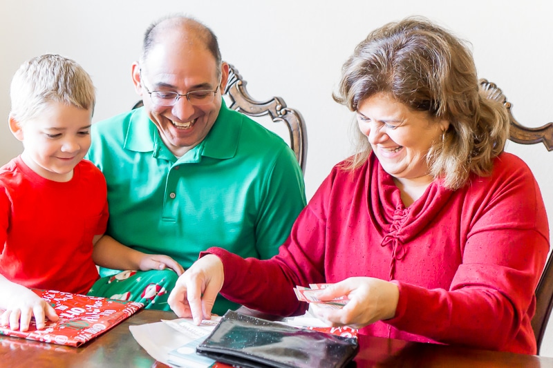 Personalized coupons for spending time together make great grandparents gifts