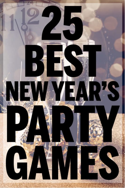 The best New Year's Eve party games! Great ideas for kids, adults, teens, and couples to play all night long!