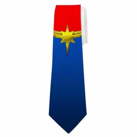 This tie is perfect for a Captain Marvel costume for men