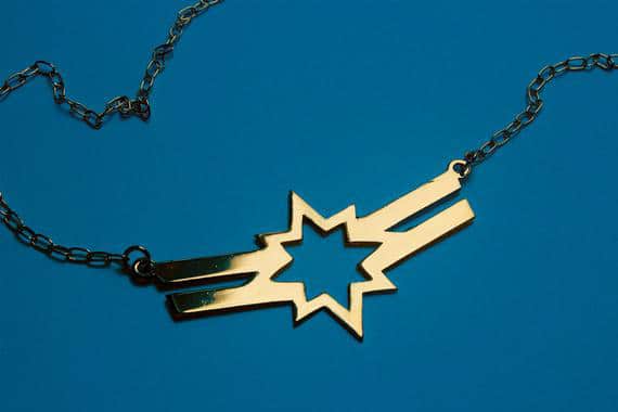 A Captain Marvel necklace make a great addition to any Captain Marvel costume