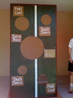 DIY Football toss game