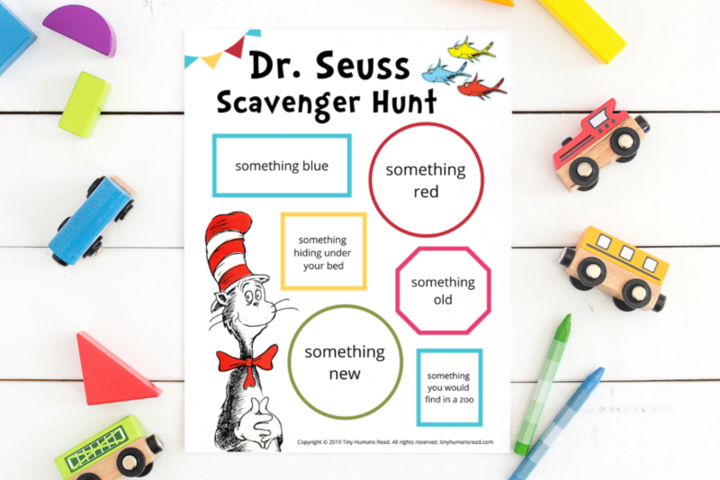 Dr Seuss scavenger hunt