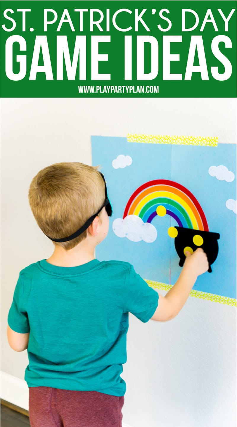 Two DIY St. Patrick’s Day games that work great for kids or for adults! Great activities if you’re looking for ideas to do in the classroom or even if you want crafts for kids to do on St. Patrick’s Day - have them make the games! #StPatricksDay #kidsgames #partygames #CricutMaker 