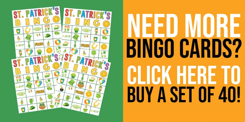 Free Printable St  Patrick s Day Bingo Cards - 2