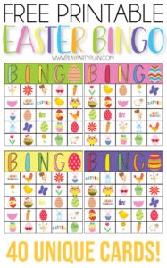 Free Printable Easter Bingo Cards - Play Party Plan