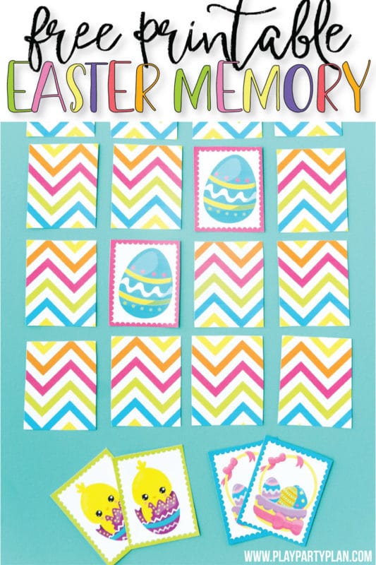 21 Free, Printable Memory Matching Games for Kids