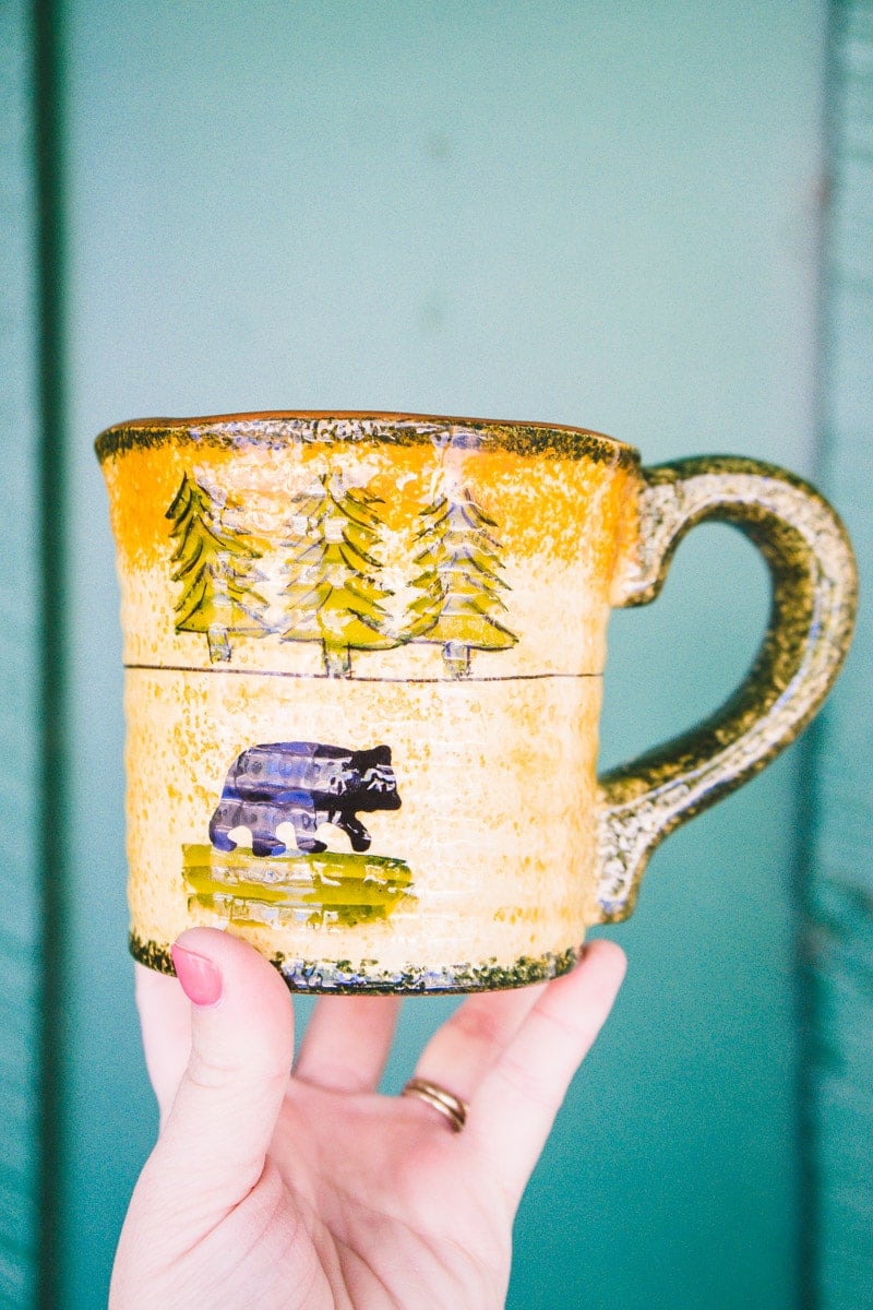 Mug found in Elk Run Ruidoso cabins