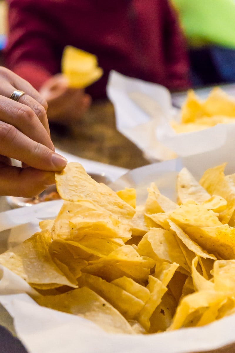 Chips at Casa Blanca, one of the best Rudioso restaurants