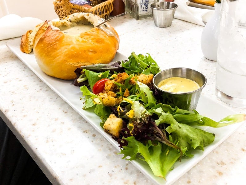 Bread bowl at Cornerstone Bakery in Ruidoso New Mexico