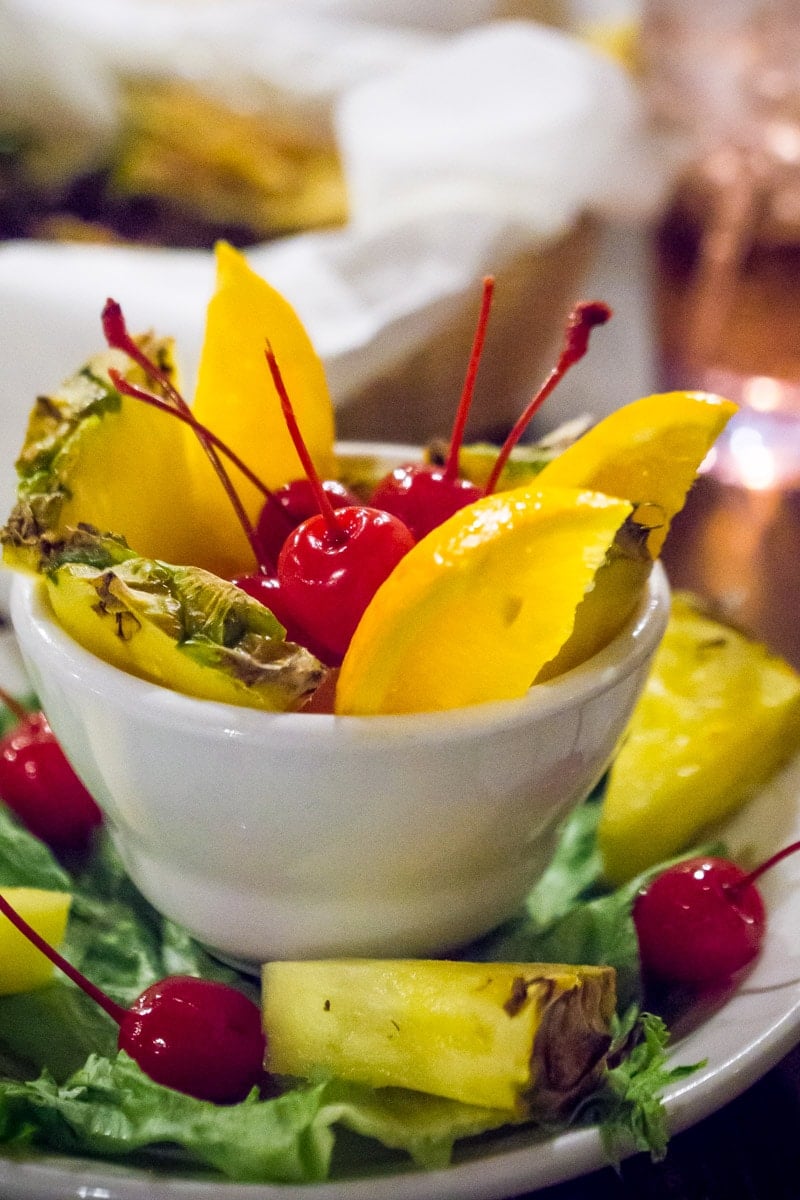 Fruit cup at Casa Blanca in Ruidoso New Mexico