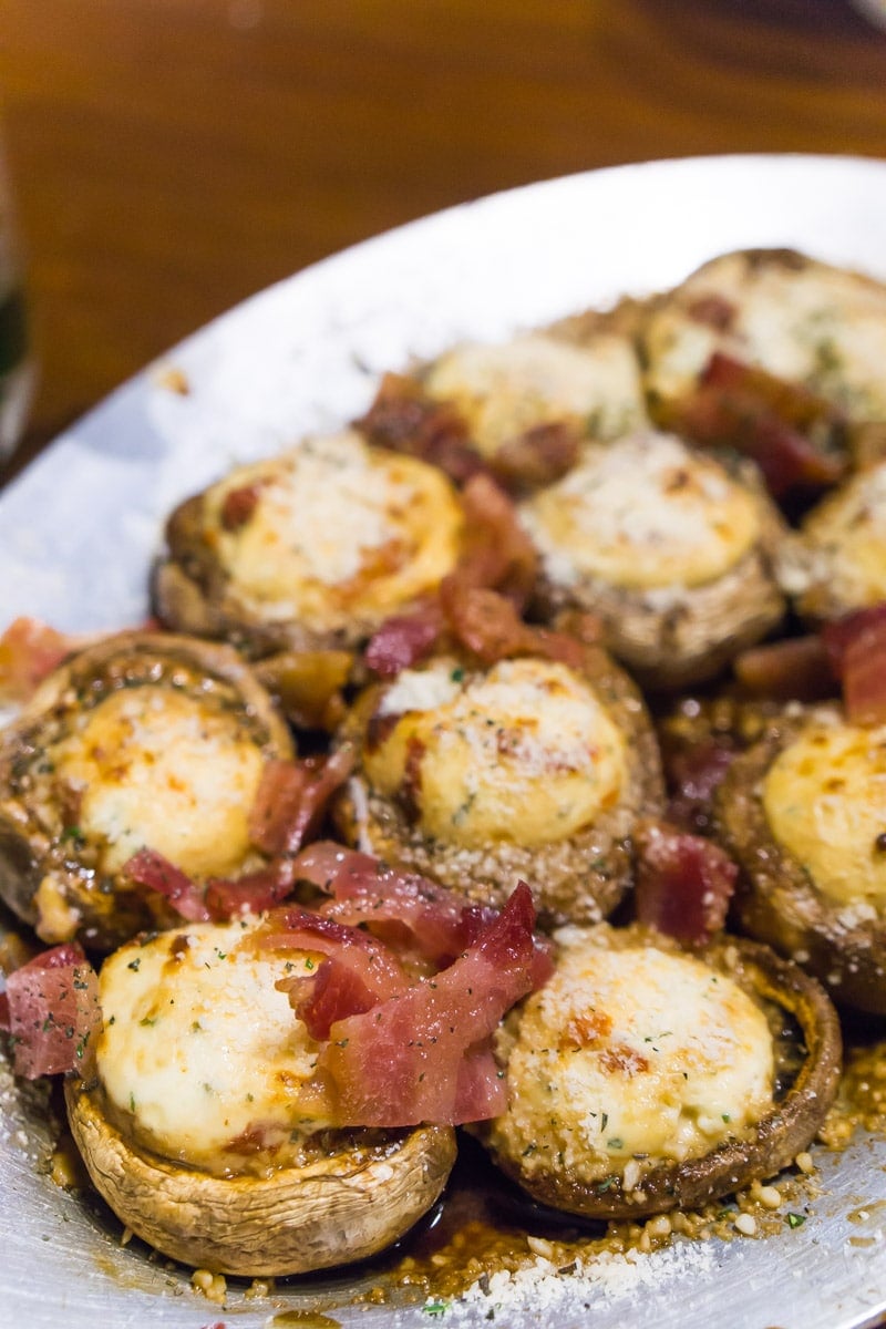 Stuffed mushrooms at one of the best Ruidoso restaurants