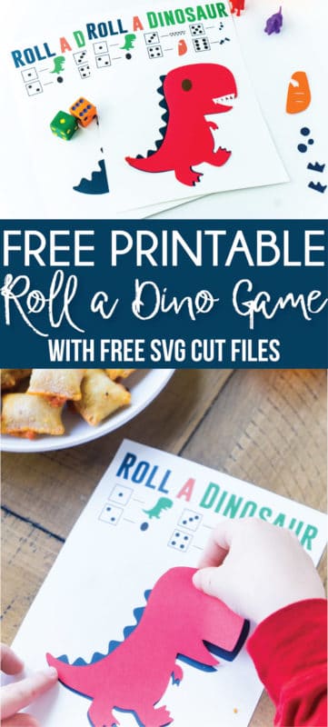 This free printable roll the dinosaur game is one of the cutest ideas for a dinosaur birthday party! Simply print out the printables, hand out the games, and play! Kids will love trying to compete their dinosaur! It’s one of the best activities for boys and girls!