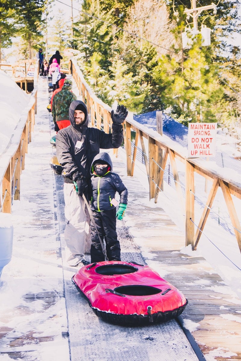 A conveyor belt at Ruidoso Winter Park