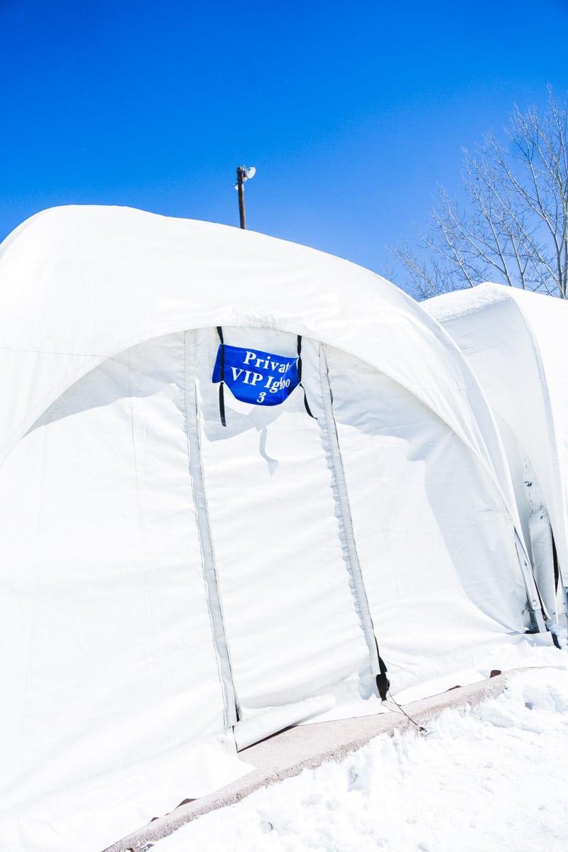 Igloo rentals at Ruidoso Winter Park in Ruidoso New Mexico