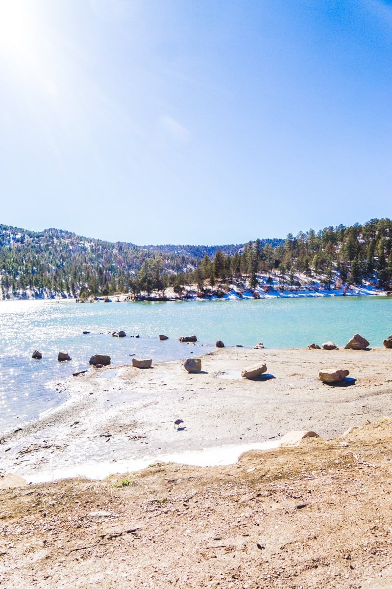 Landscape photo of Grindstone Lake in Ruidoso New Mexico