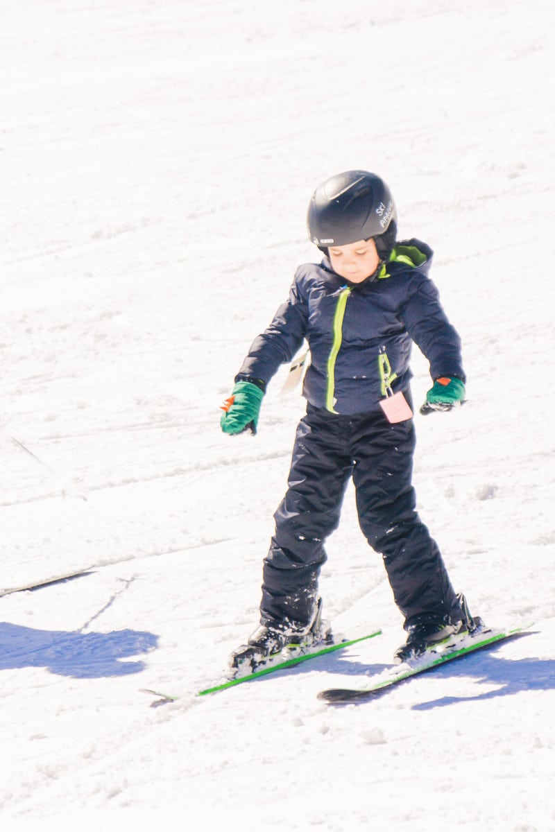 Kid doing some Ruidoso skiing at Ski Apache Ruidoso