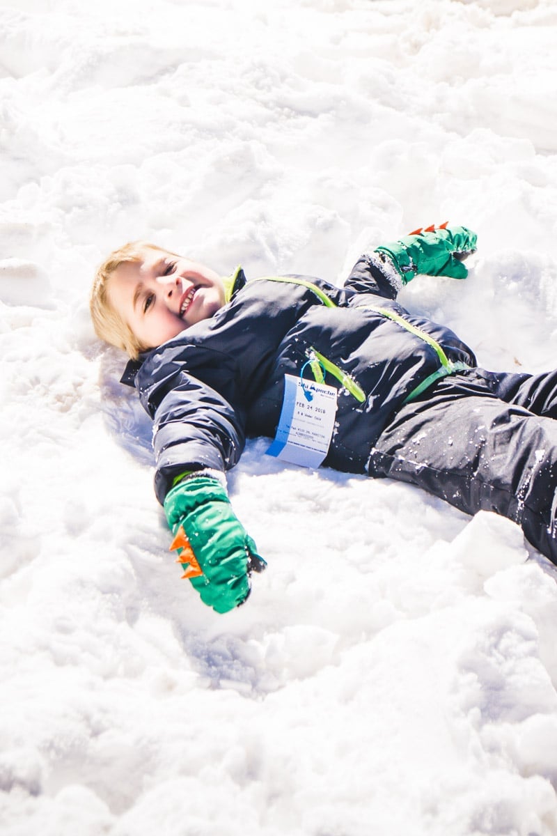 Playing in the snow is one of the best things to do in Ruidoso New Mexico