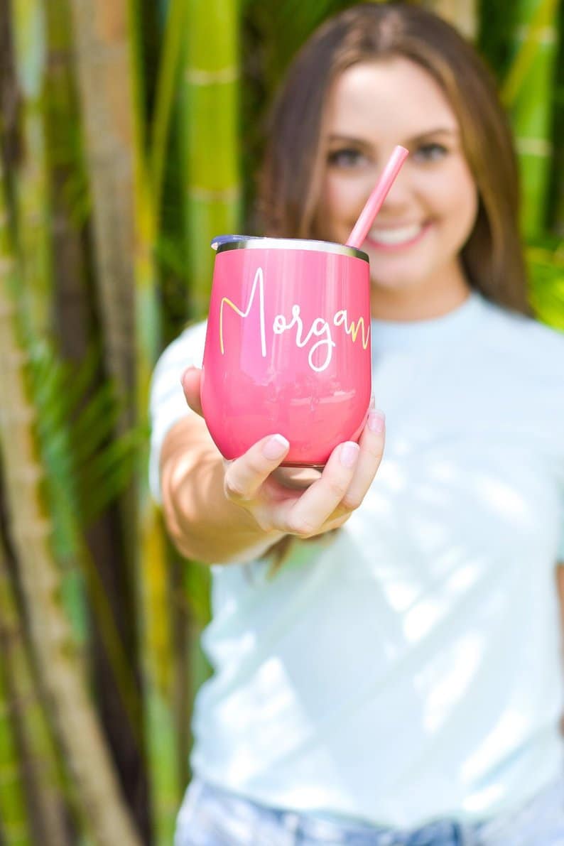 Drink tumblers make cheap bridesmaid gifts