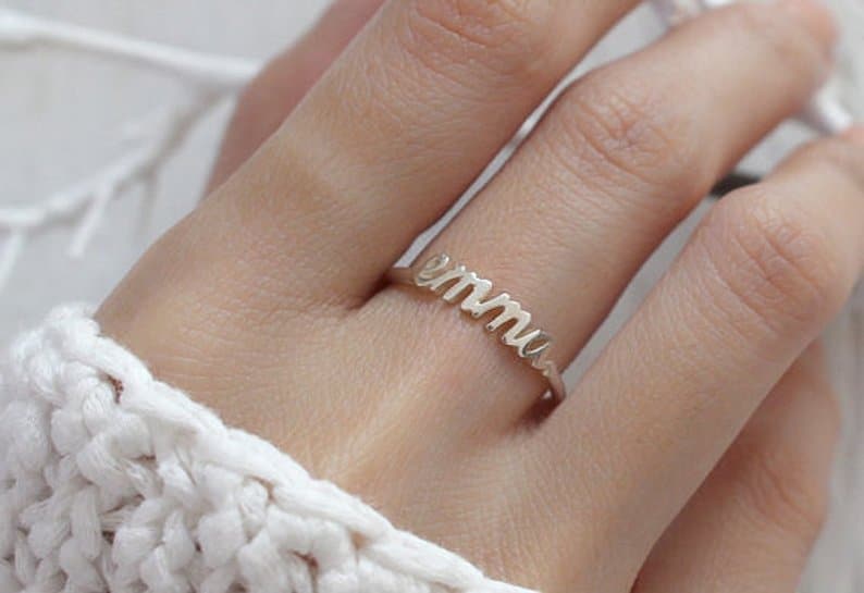 Cheap bridesmaid gifts in the shape of a ring