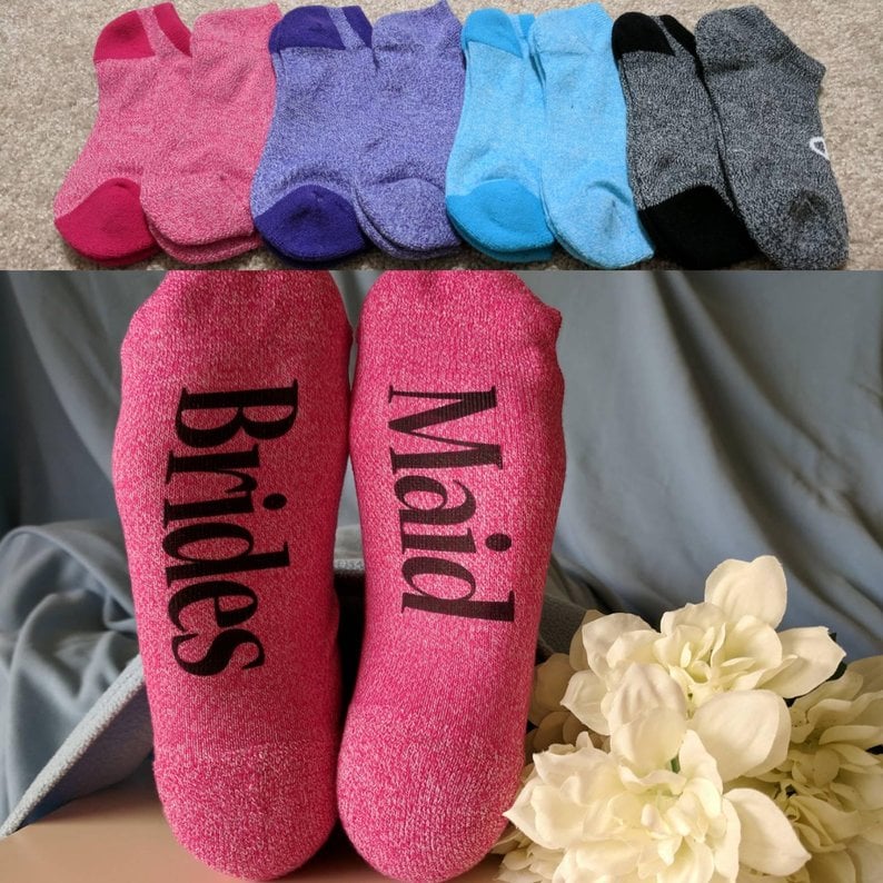 Socks for bridesmaid gifts