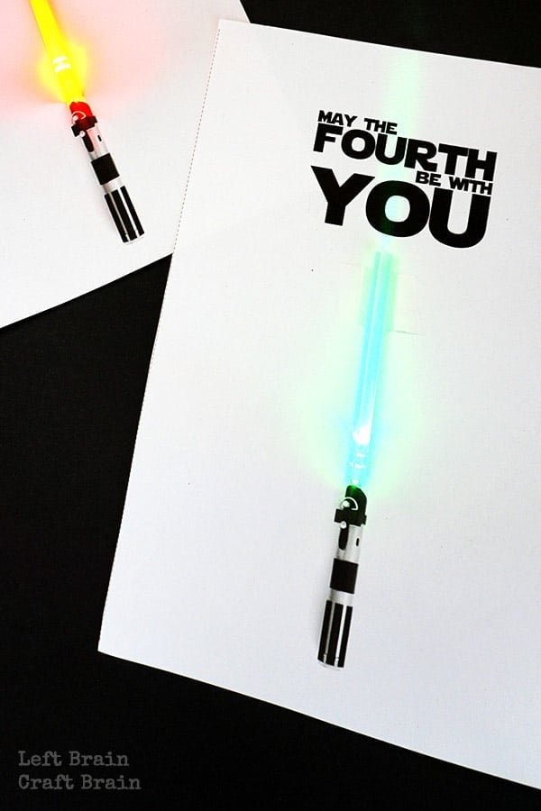 May the fourth be with you light up cards