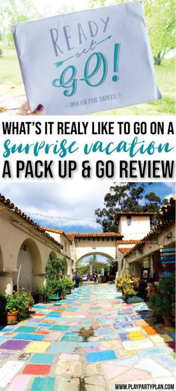 Looking for fun surprise vacation ideas for husband, boyfriend, or even a trip with your kids? Find out how the Pack Up and Go travel agency can plan an entire surprise vacation for you! They’ll set you up with great destinations, ideas to do there, and book things for you! All you have to do is open the envelope to reveal where you’re going! Check out these posts for an unbiased review of the experience!