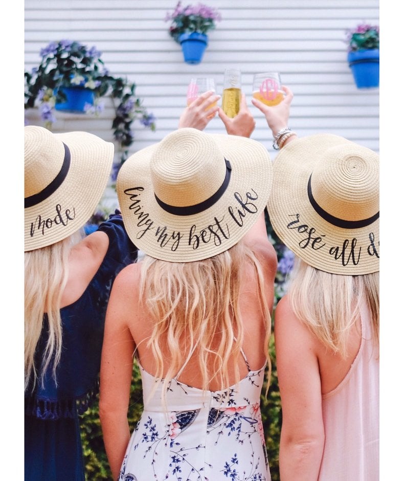 Floppy hats make the best bridesmaid gifts