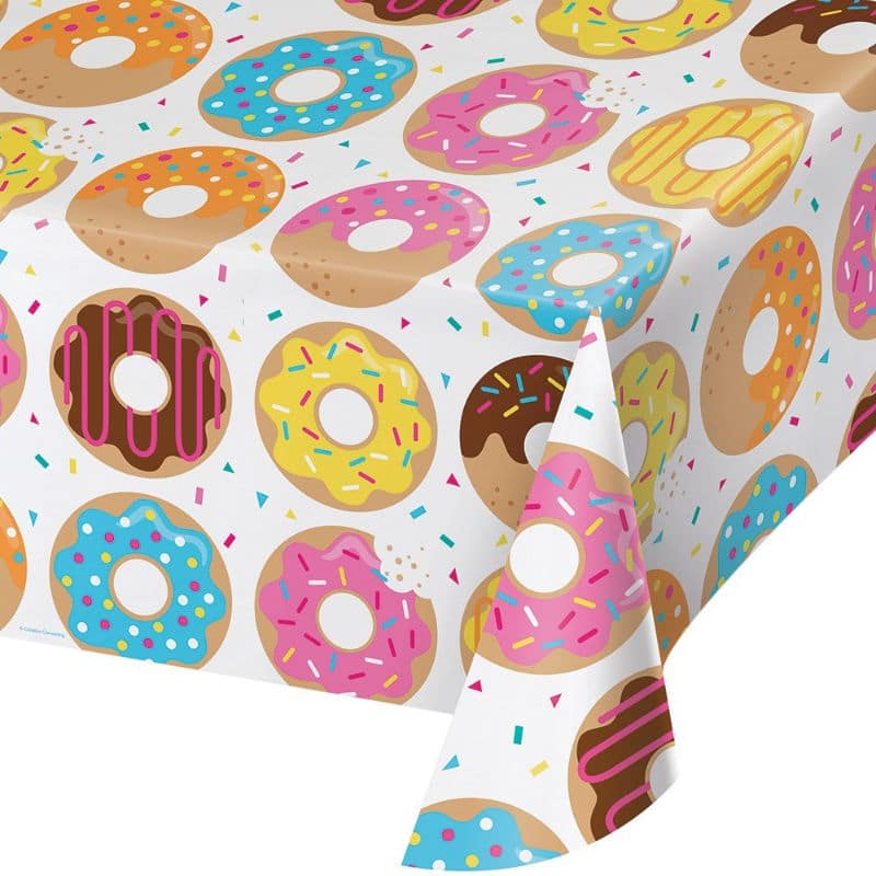 Donut party tablecloth