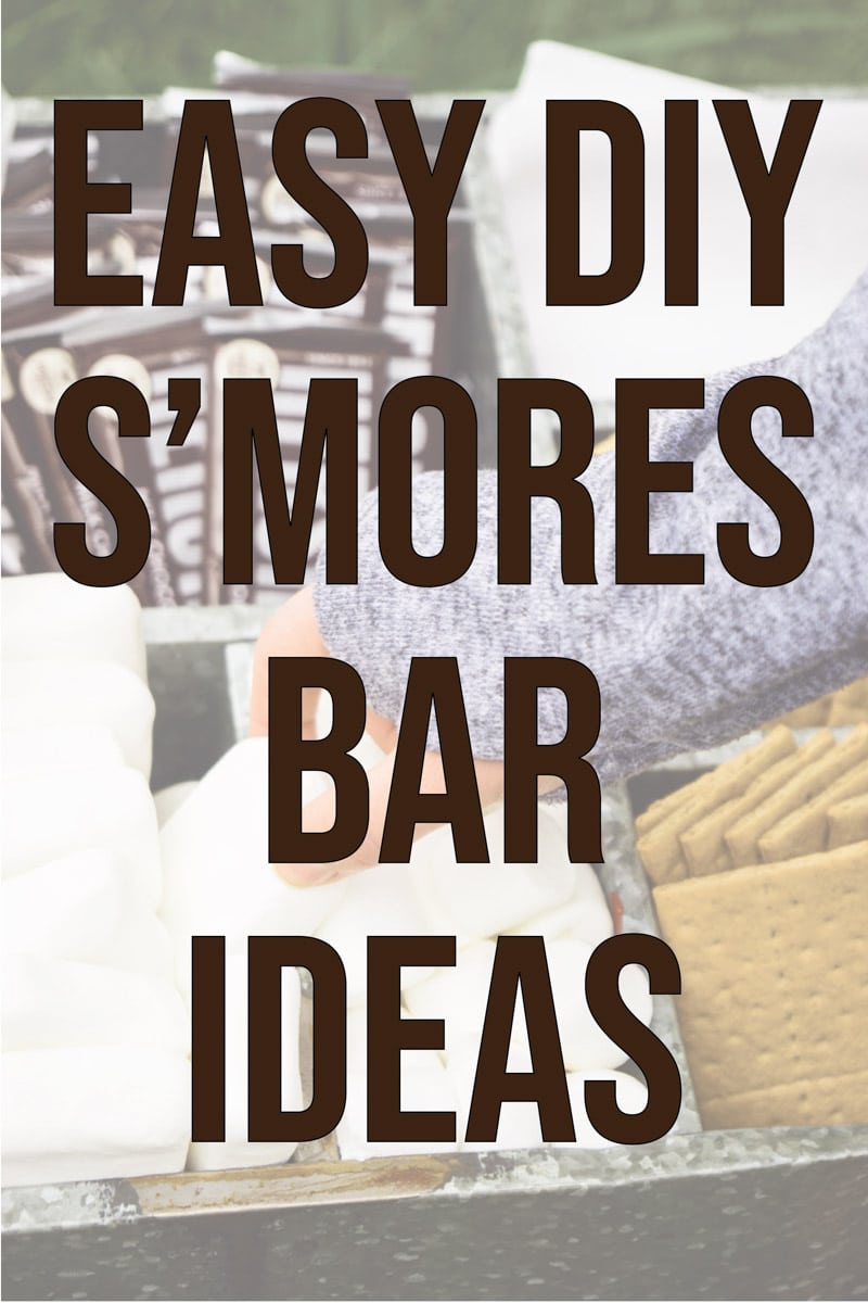 Great ideas for creating a DIY s’mores bar for a party, wedding, or just a night with friends! Tips on how to build your s’mores dessert bar and for setting it up either indoor or outdoor! And bonus - a free printable sign you can use for a menu!