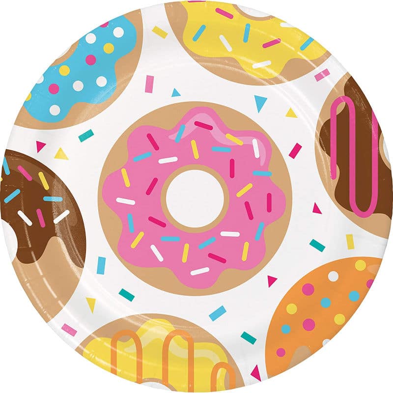 Donut plates for a donut party